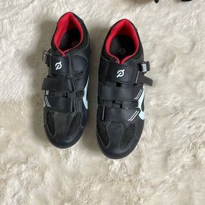 Peloton Black and Red Women's Cycling Sneakers